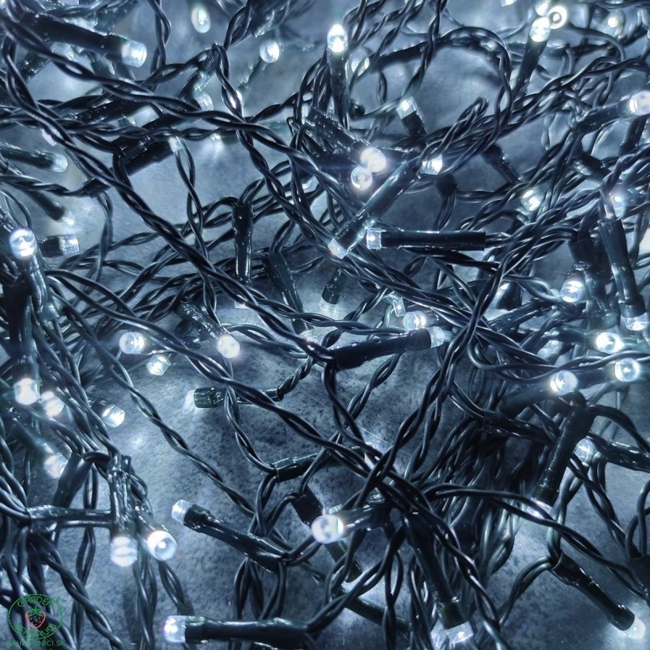 Obrázok GIRLANDA - PROFI LED svetelný záves, 3,6m, studená biela, 200xLED, IP44, 8 módov svietenia